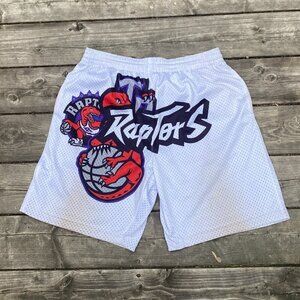 Vintage Y2K Mitchell & Ness NBA Toronto Raptors Basketball Shorts Large